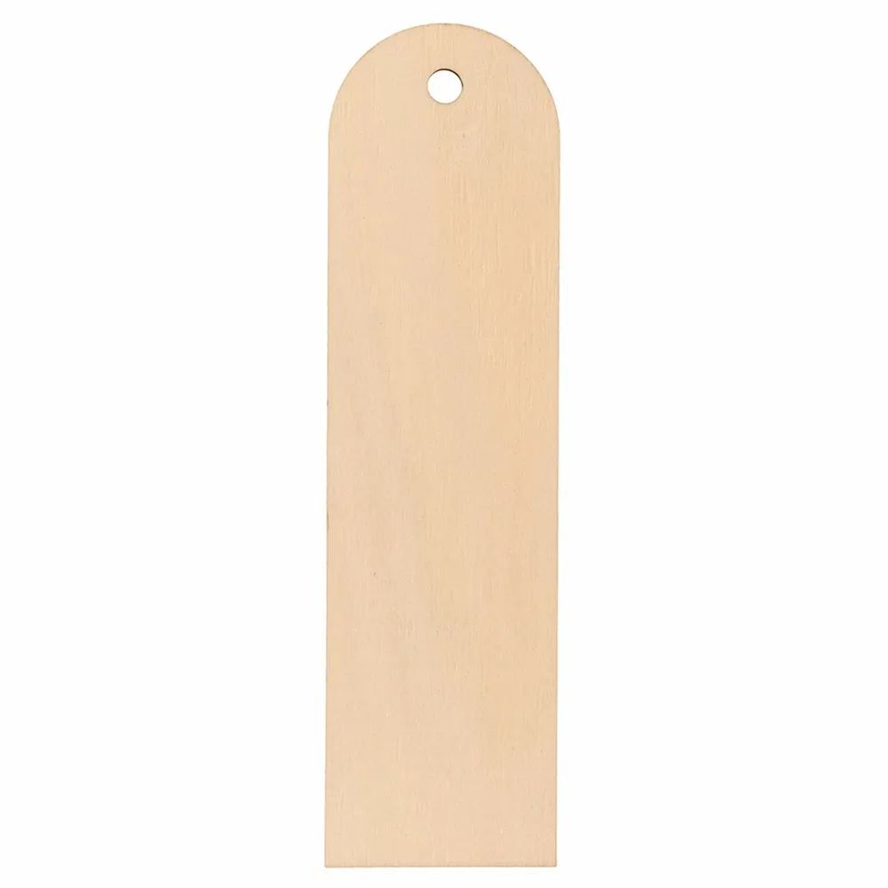 10 marque-pages en bois avec bout arrondi