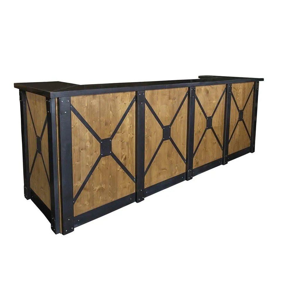 Bar plateau supérieur aggloméré + plateau service en chêne l 300