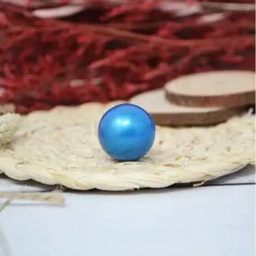 bille pour bola de grossesse cage - bleu métalique 20mm