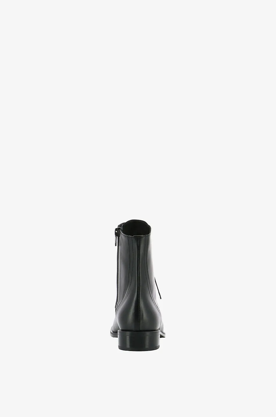 Bottines à lacets en cuir lisse