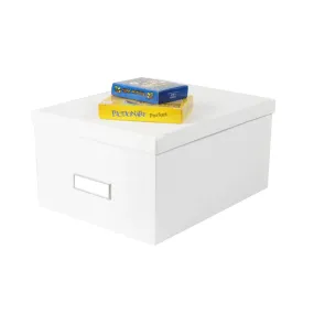 Boîte de rangement blanche - carton épais