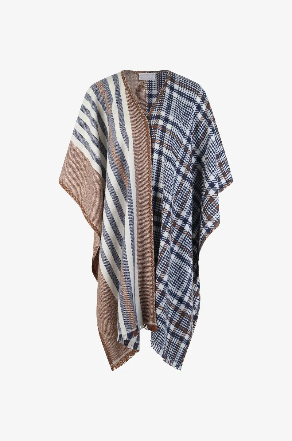 Cape tissée motif patchwork Mix