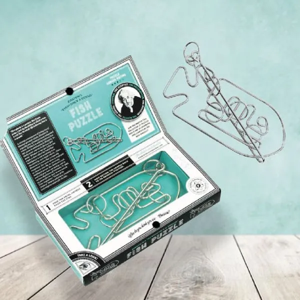 Casse-tête Poisson Einstein - Idée Cadeau Homme Unique