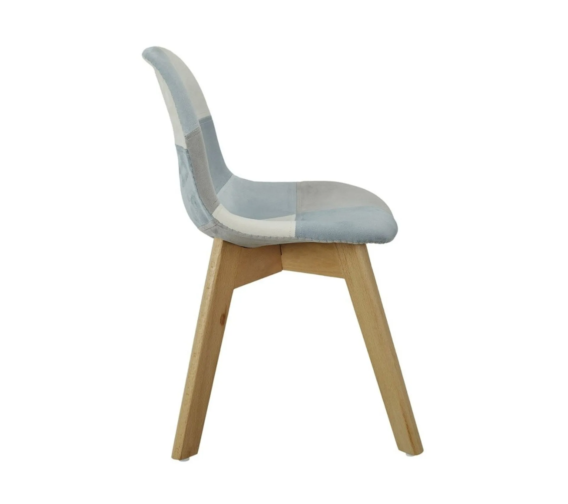 Chaise Patchwork Leonie Bleu Pour Enfant