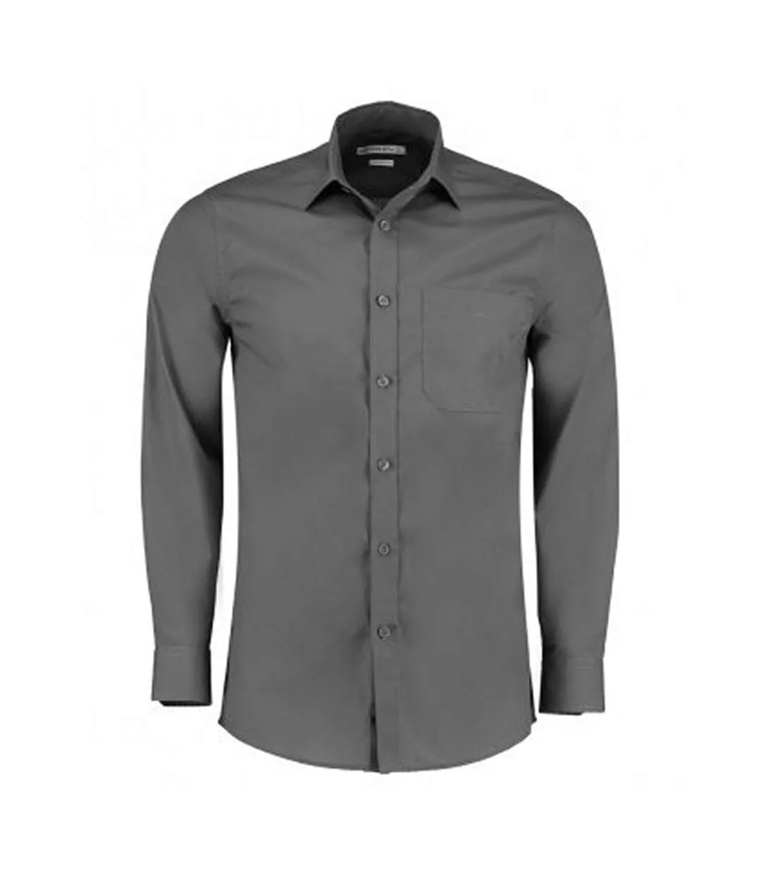 Chemise poplin hommes gris Kustom Kit