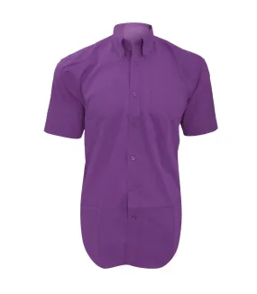 Chemise à manches courtes homme bleu marine foncé Kustom Kit