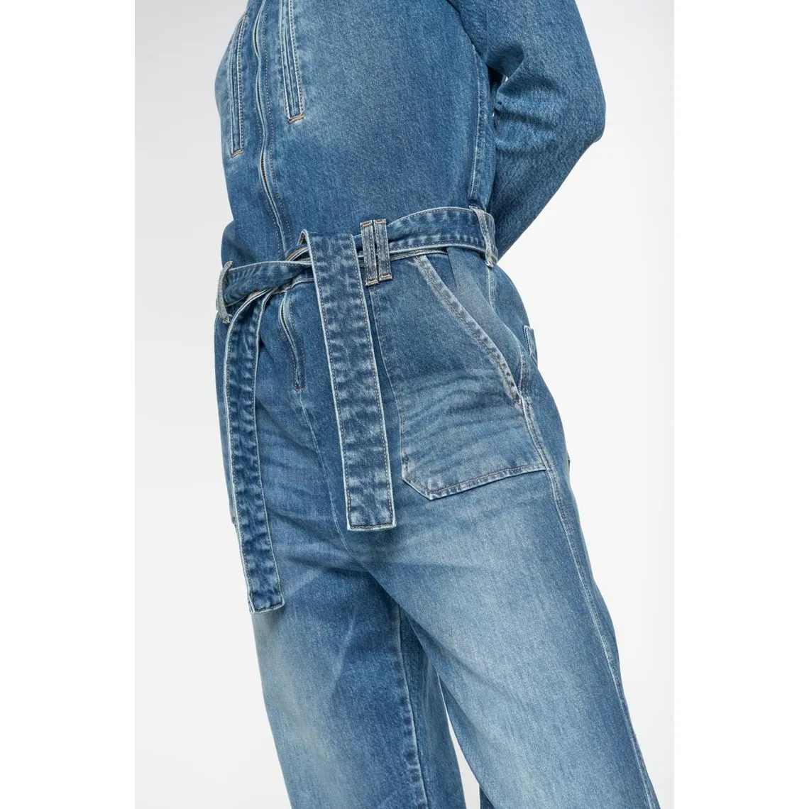 Combinaison droit en jeans EASY bleu | 3 Suisses