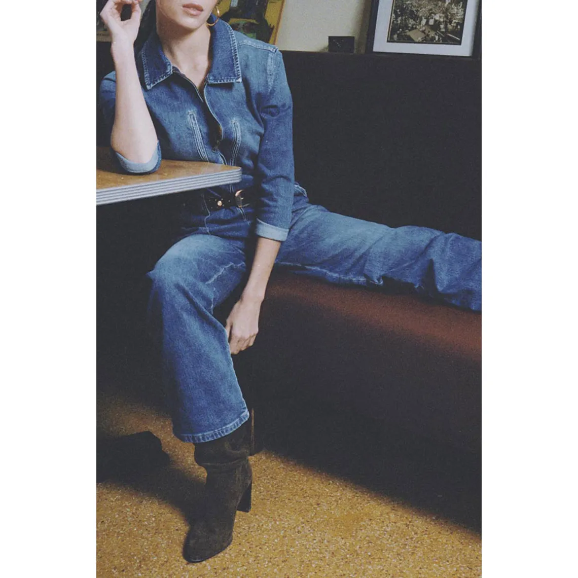 Combinaison droit en jeans EASY bleu | 3 Suisses