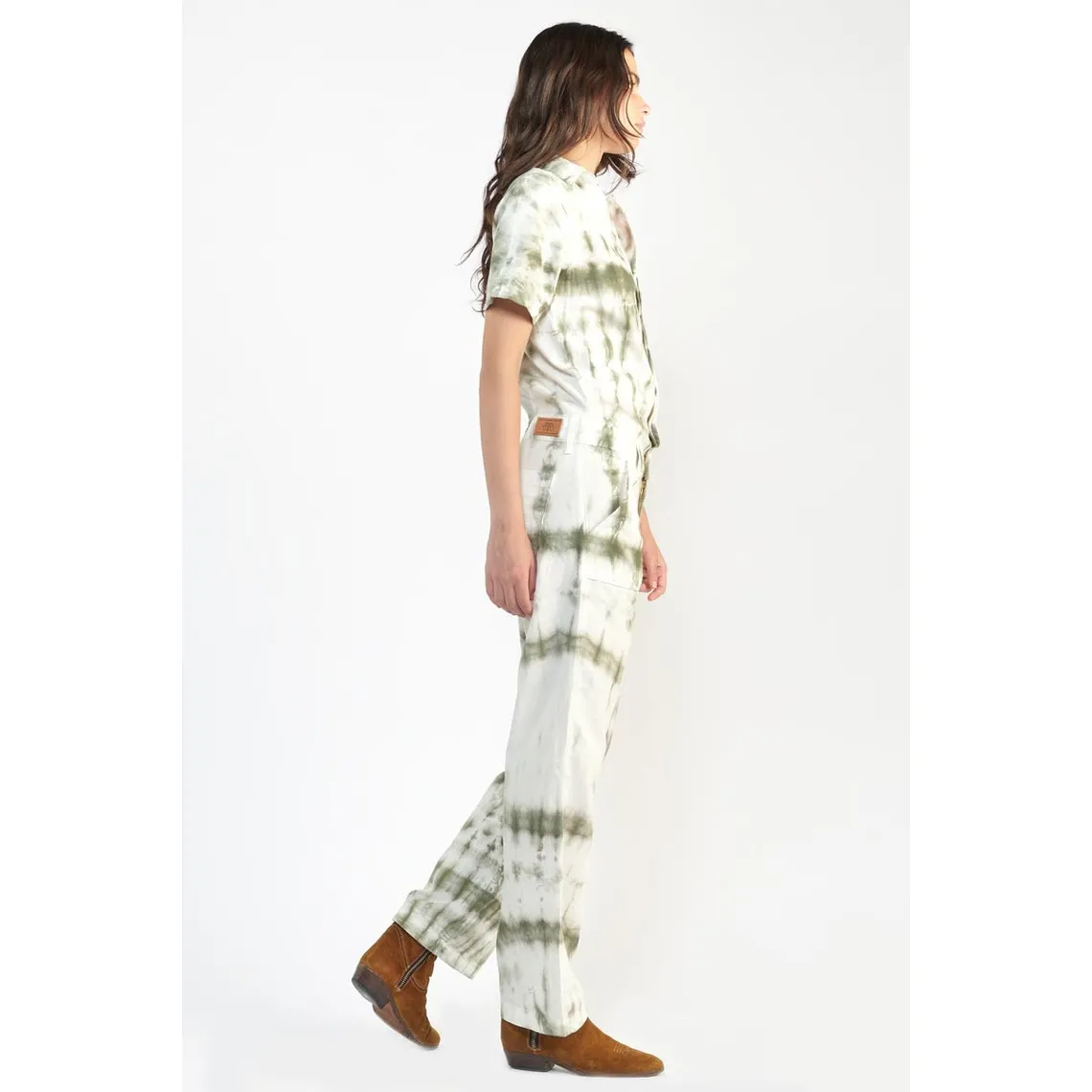 Combinaison droit en jeans WAGGA vert | 3 Suisses