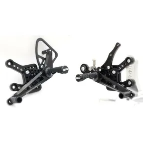 Commandes reculées R&G RACING noir BMW S1000R/RR - piecemotoquad