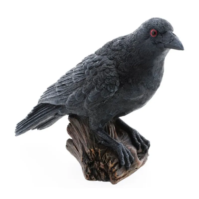 Corbeau Noir Halloween 13 cm