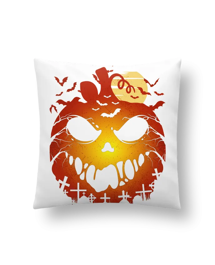 Coussin Halloween Scary Pumpkin par LM2Kone