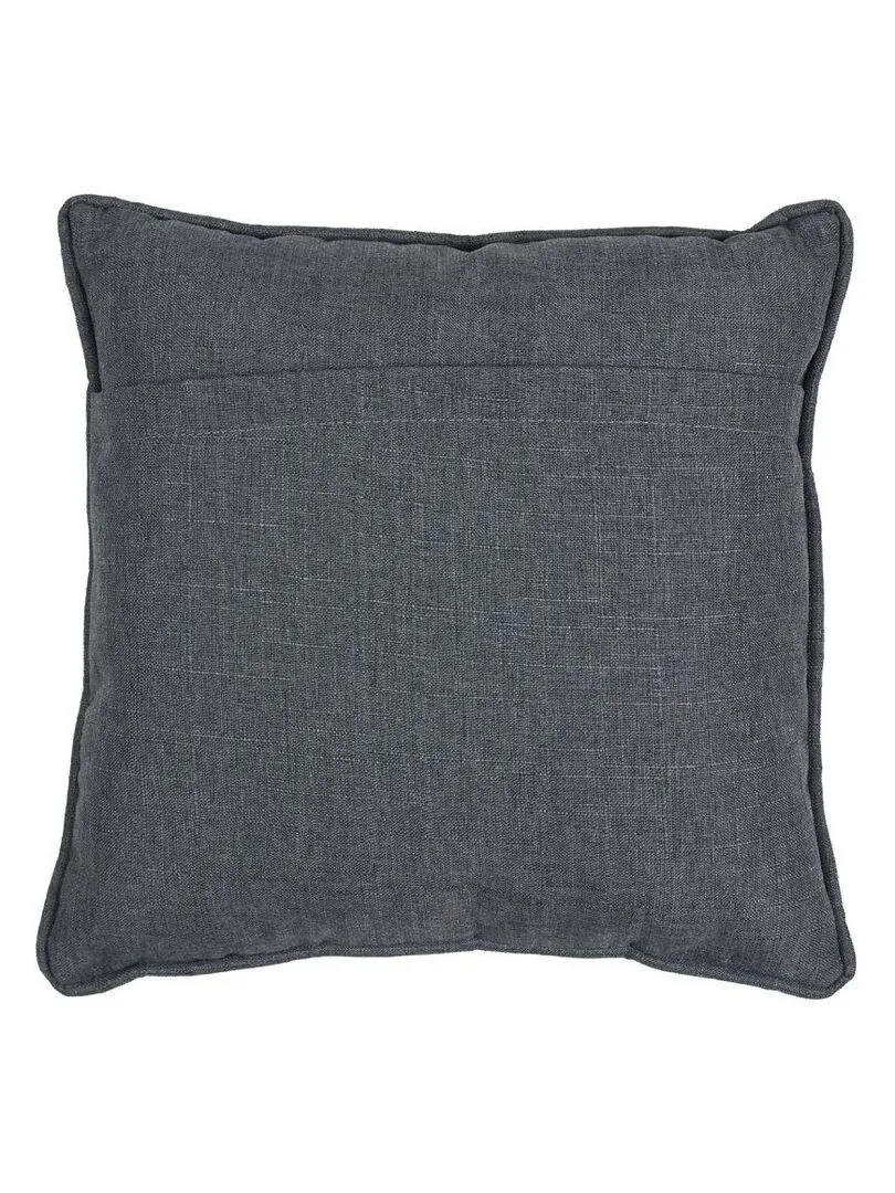 Coussin patchwork bleuté déhoussable 40x40 cm - Bleu