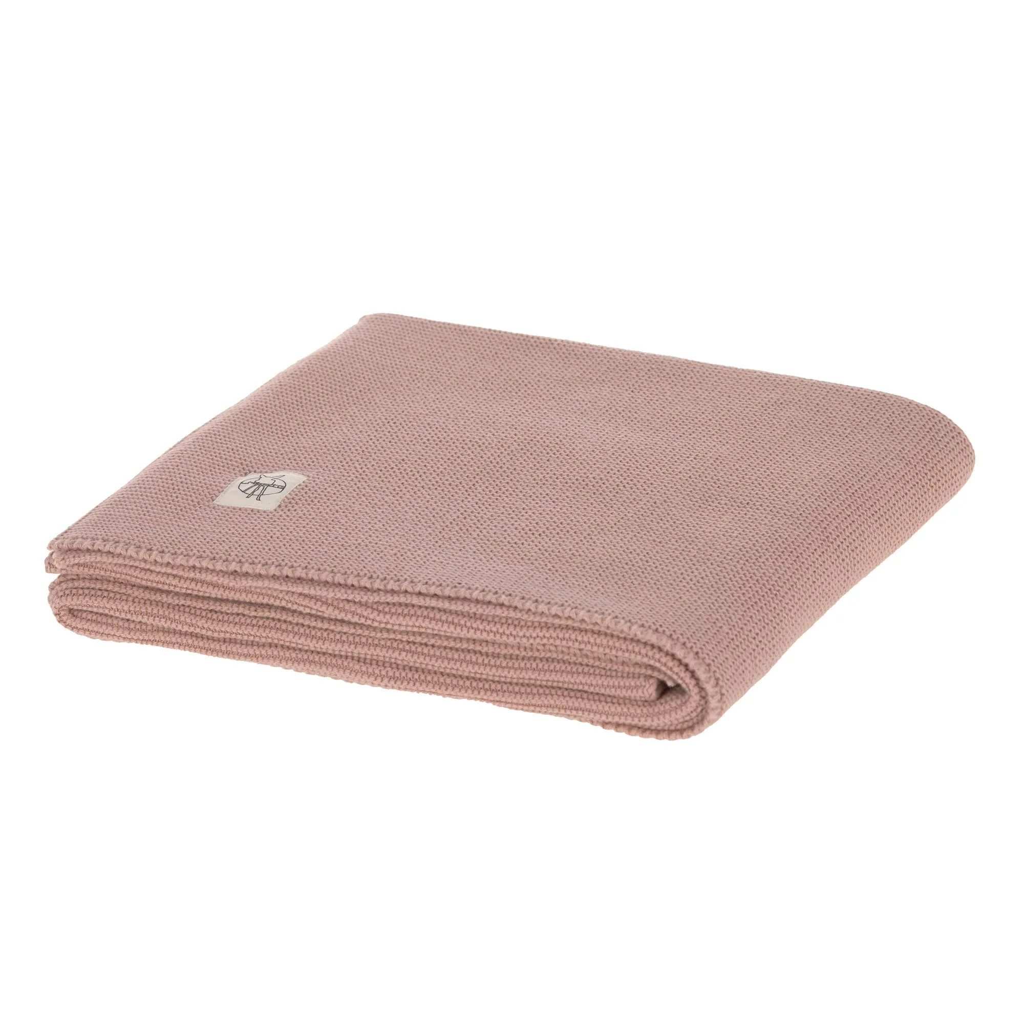 Couverture en tricot pour bébé - Coton Bio, Frizzy rose | Lässig
