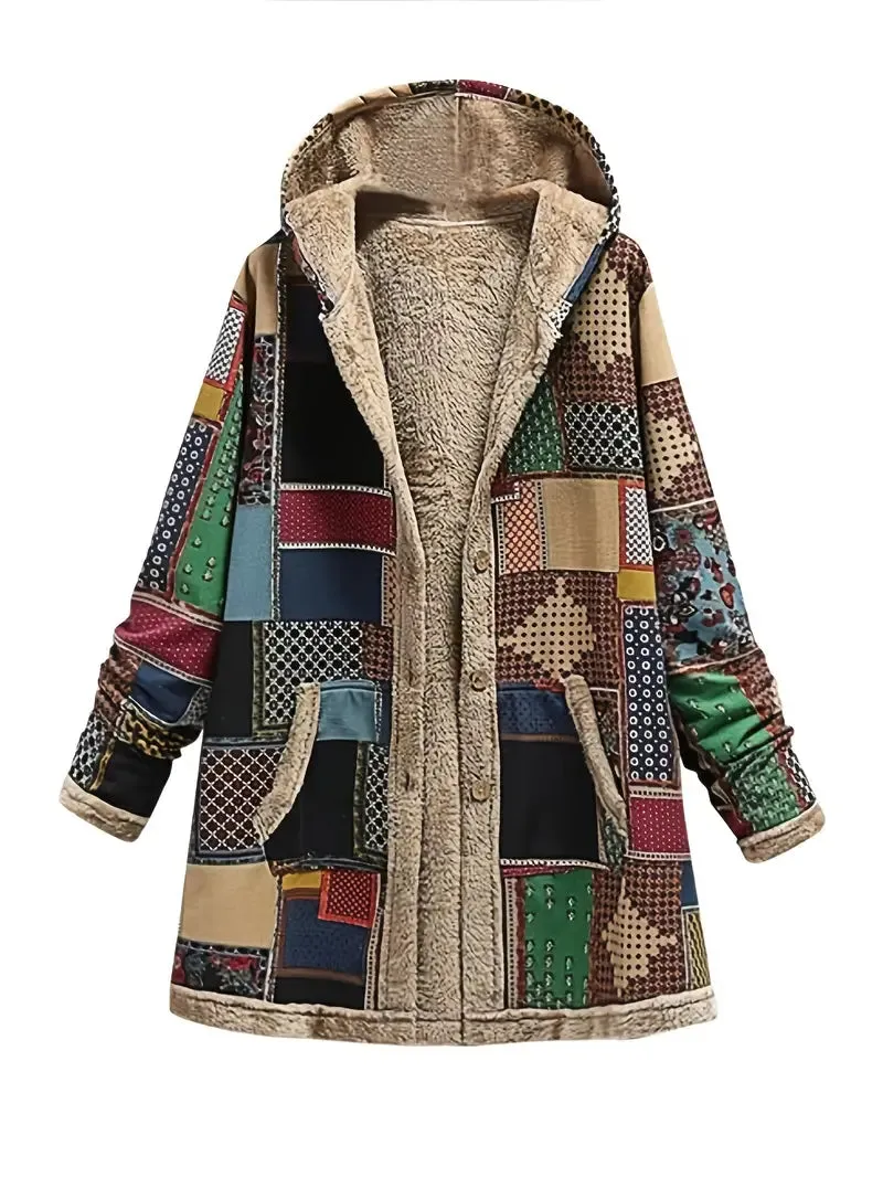 Dulce | Veste d’hiver rétro patchwork