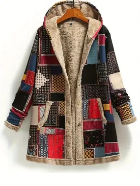 Dulce | Veste d’hiver rétro patchwork