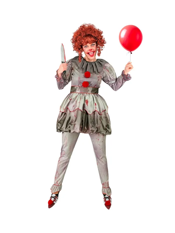 Déguisement clown vintage halloween femme