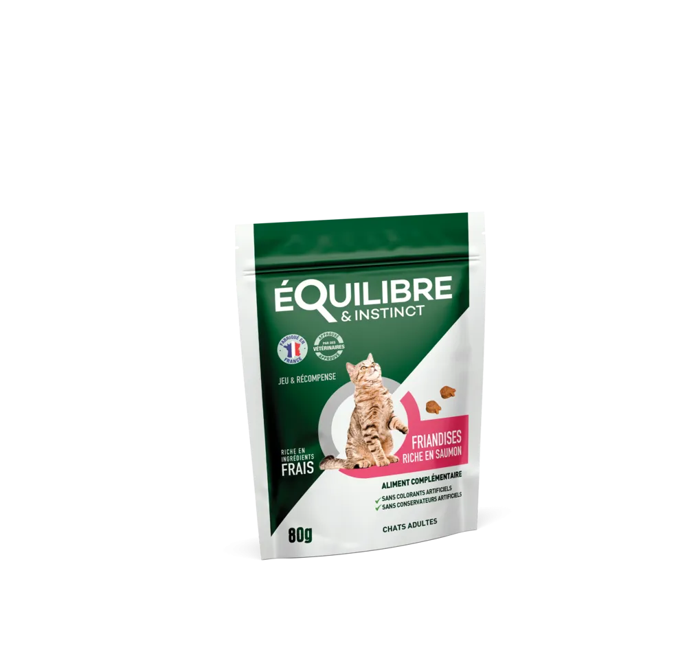 Equilibre & instinct - friandises au saumon pour chat