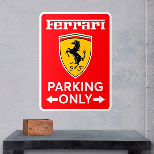 Ferrari Parking Only - STICKERS MURAUX