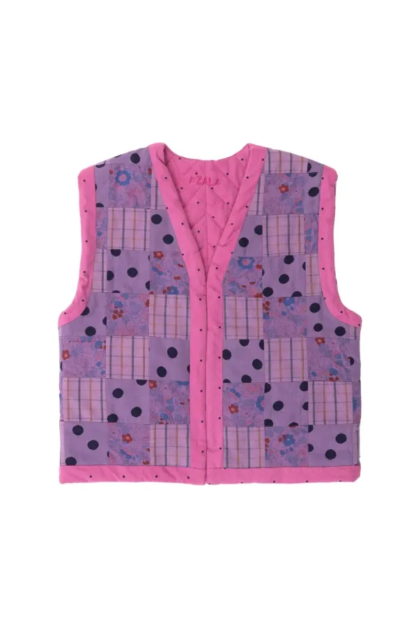 Gilet enfant patchwork Myrtille
