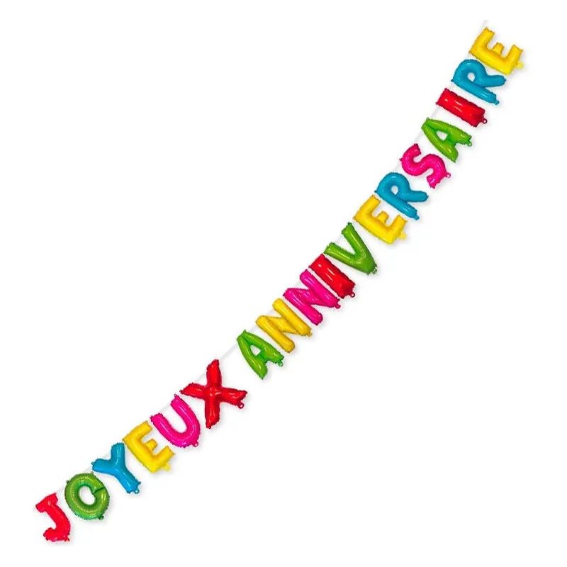 Guirlande Anniversaire Ballon Multicolore