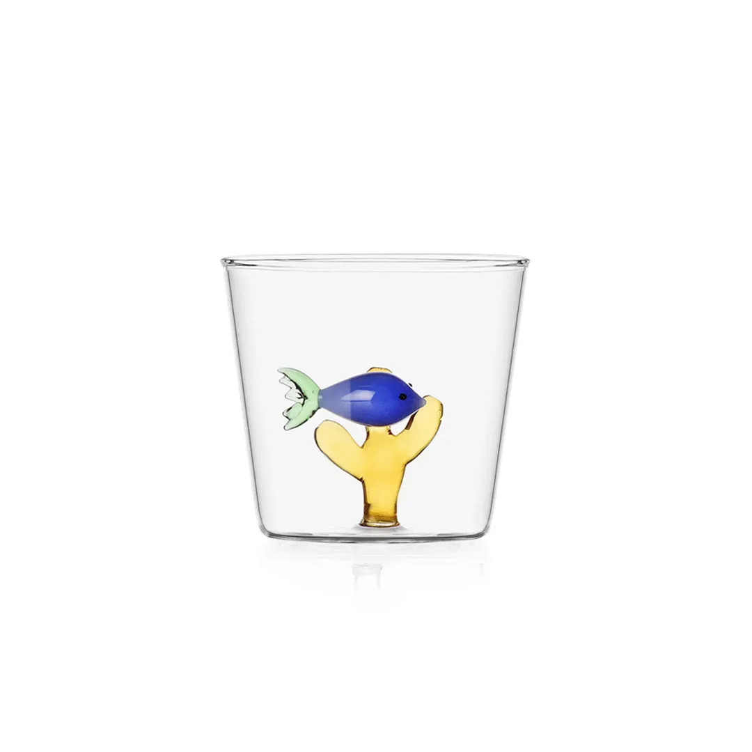 Ichendorf Verre - Poisson Bleu & Corail Ambre