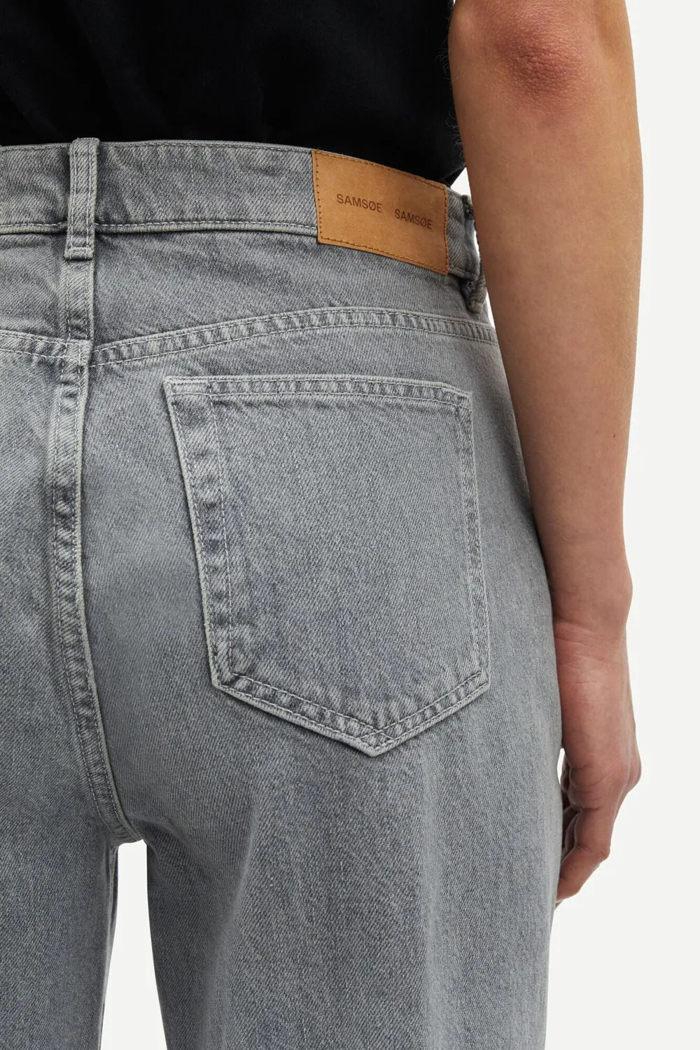 Jean droit en coton bio | gris "marianne jeans 15061 mist" femme