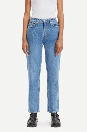 Jean droit en tencel, coton bio et recyclé | bleu clair "marianne jeans mid blue" femme