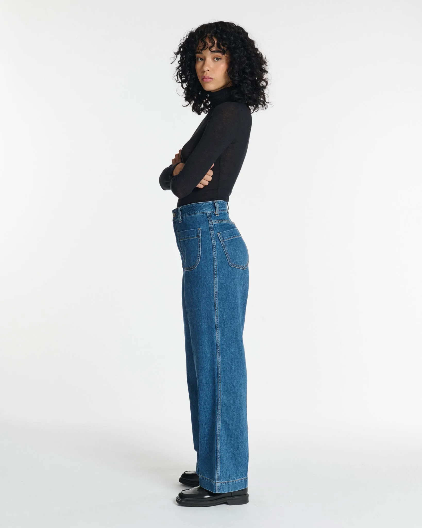 Jeans droit large SAMUEL Bleu IN 31
