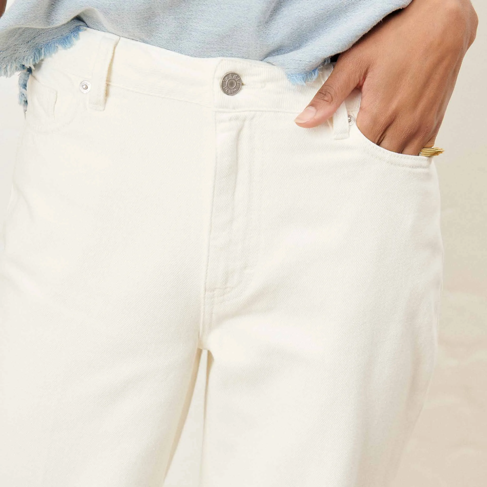 Jeans droit large SUFFREN Blanc