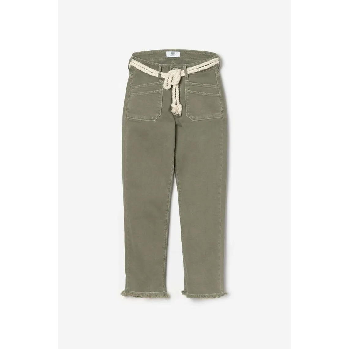 Jeans droit pricilia, 7/8ème vert | 3 Suisses