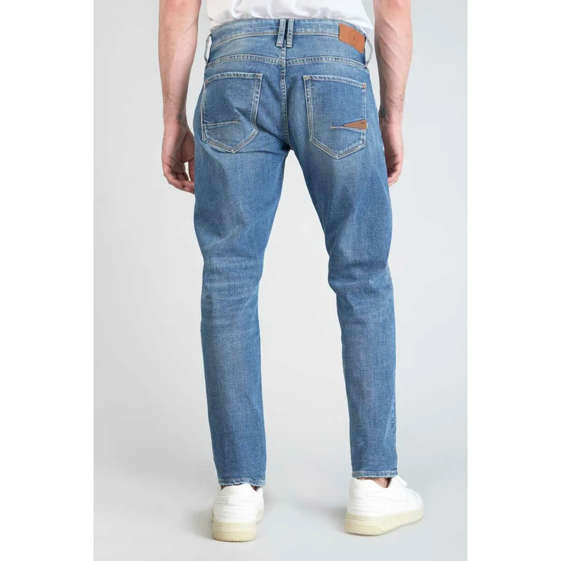 Jeans Homme regular, droit  bleu en coton | 3 Suisses