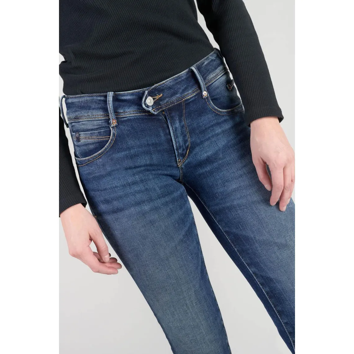 Jeans push-up droit PULP bleu en coton | 3 Suisses