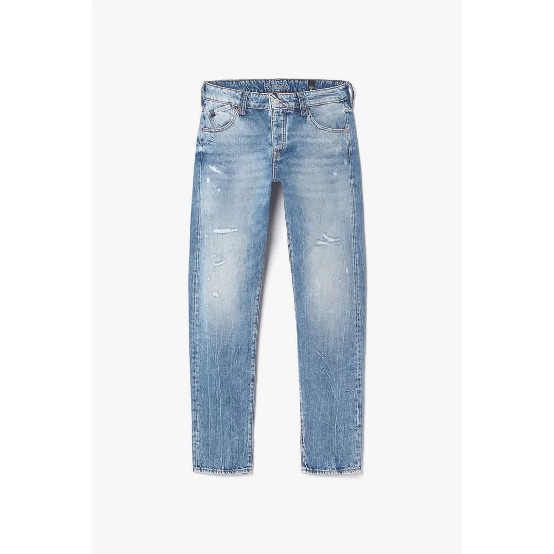 Jeans regular, droit 700/20, longueur 34 bleu en coton | 3 Suisses