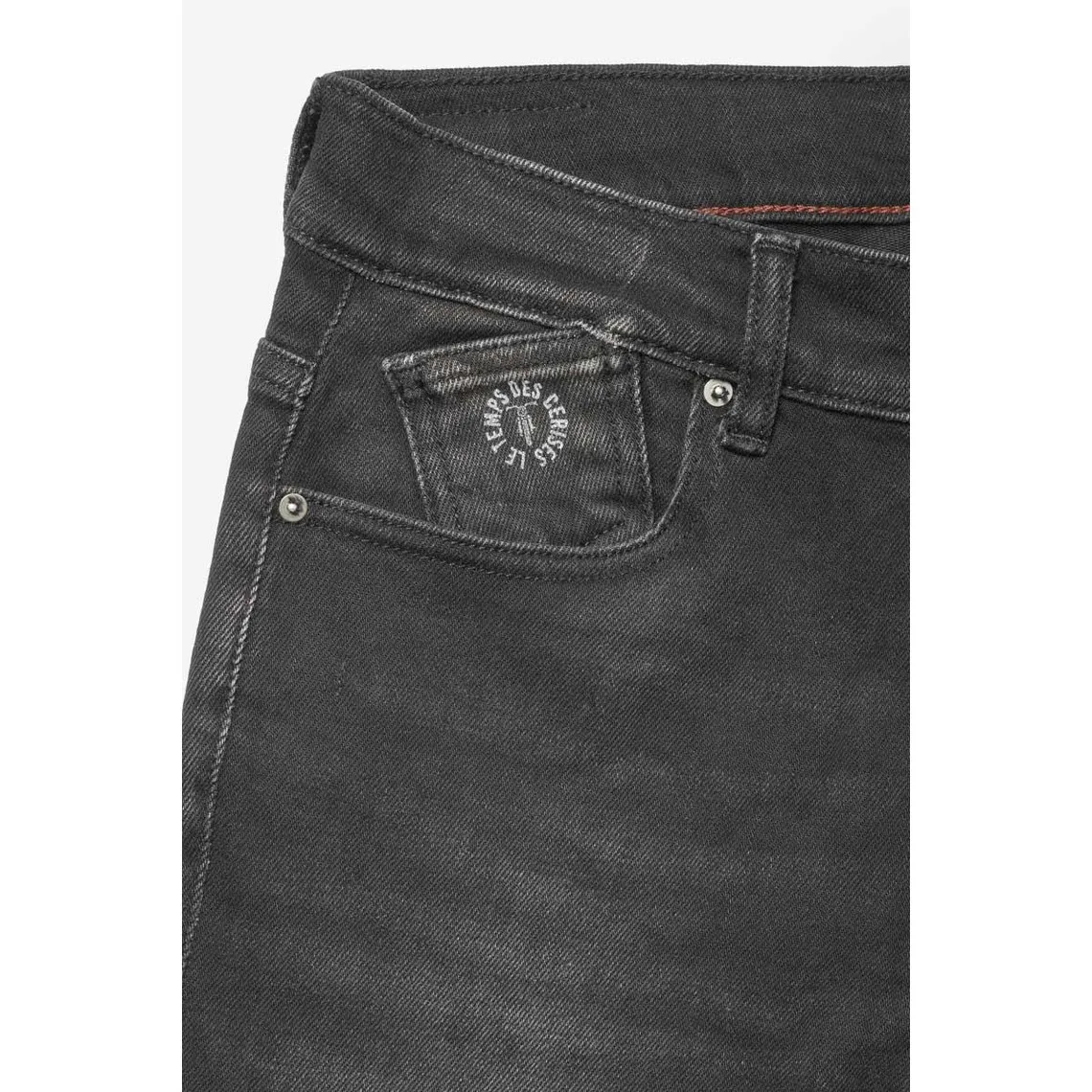 Jeans regular, droit 800/16, longueur 34 noir en coton  | 3 Suisses