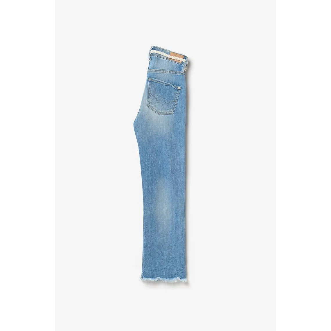 Jeans regular, droit PRECIA, 7/8ème bleu en coton | 3 Suisses