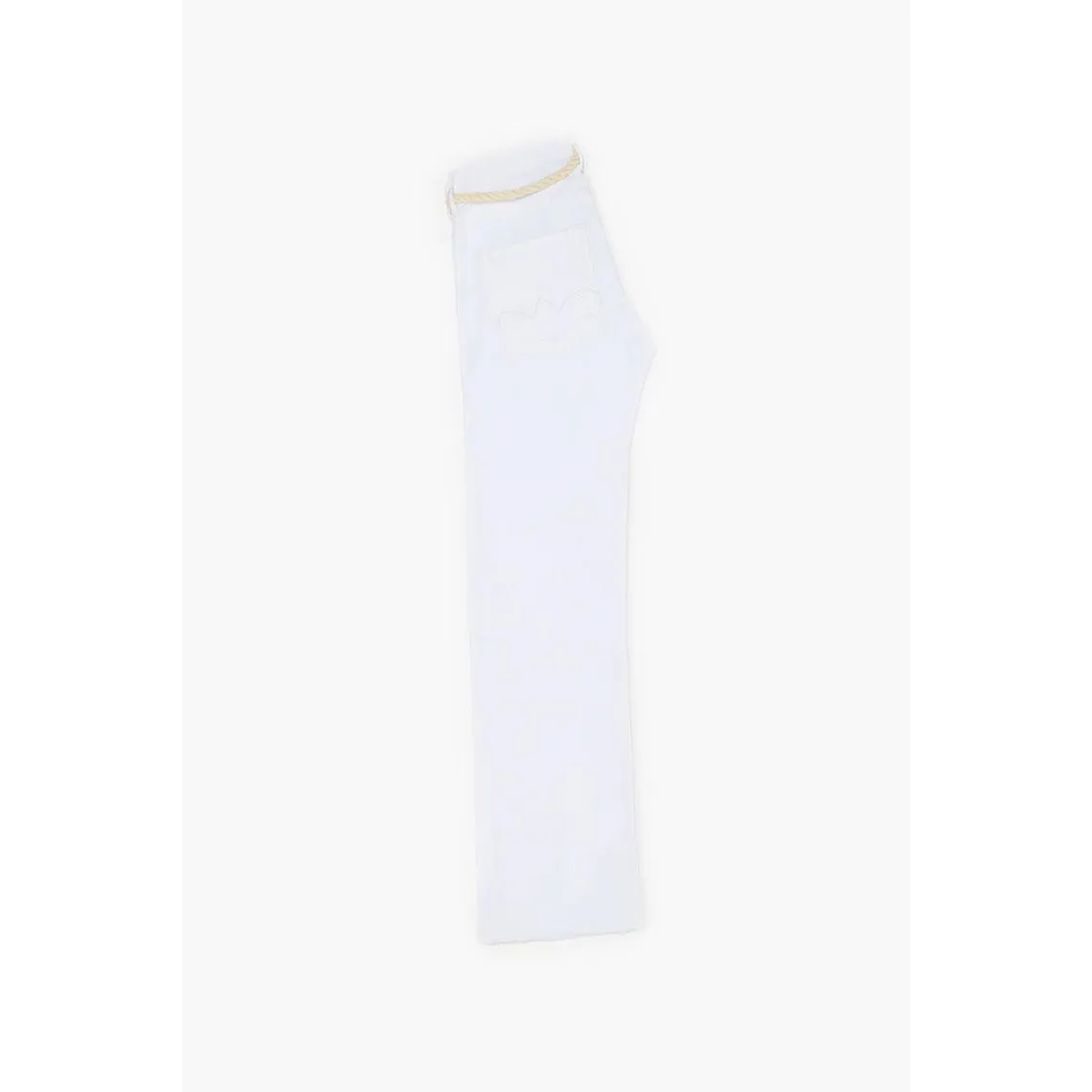 Jeans regular, droit pricilia, 7/8ème blanc | 3 Suisses