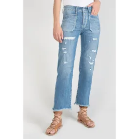 Jeans regular, droit pricilia, 7/8ème bleu en coton Page | 3 Suisses