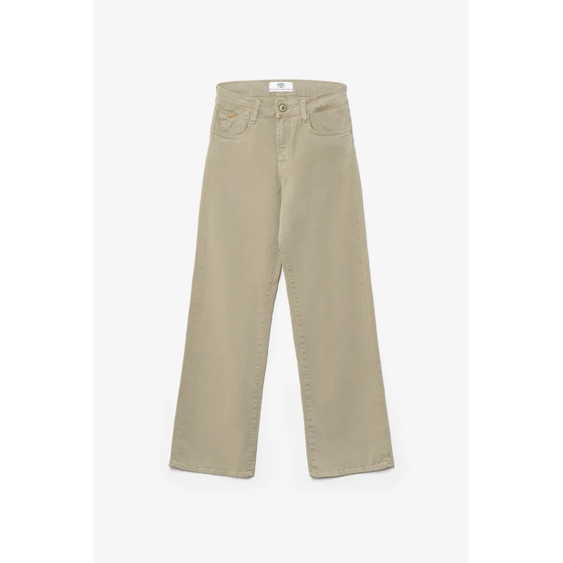 Jeans regular, droit pulp slim taille haute, longueur 34 vert | 3 Suisses