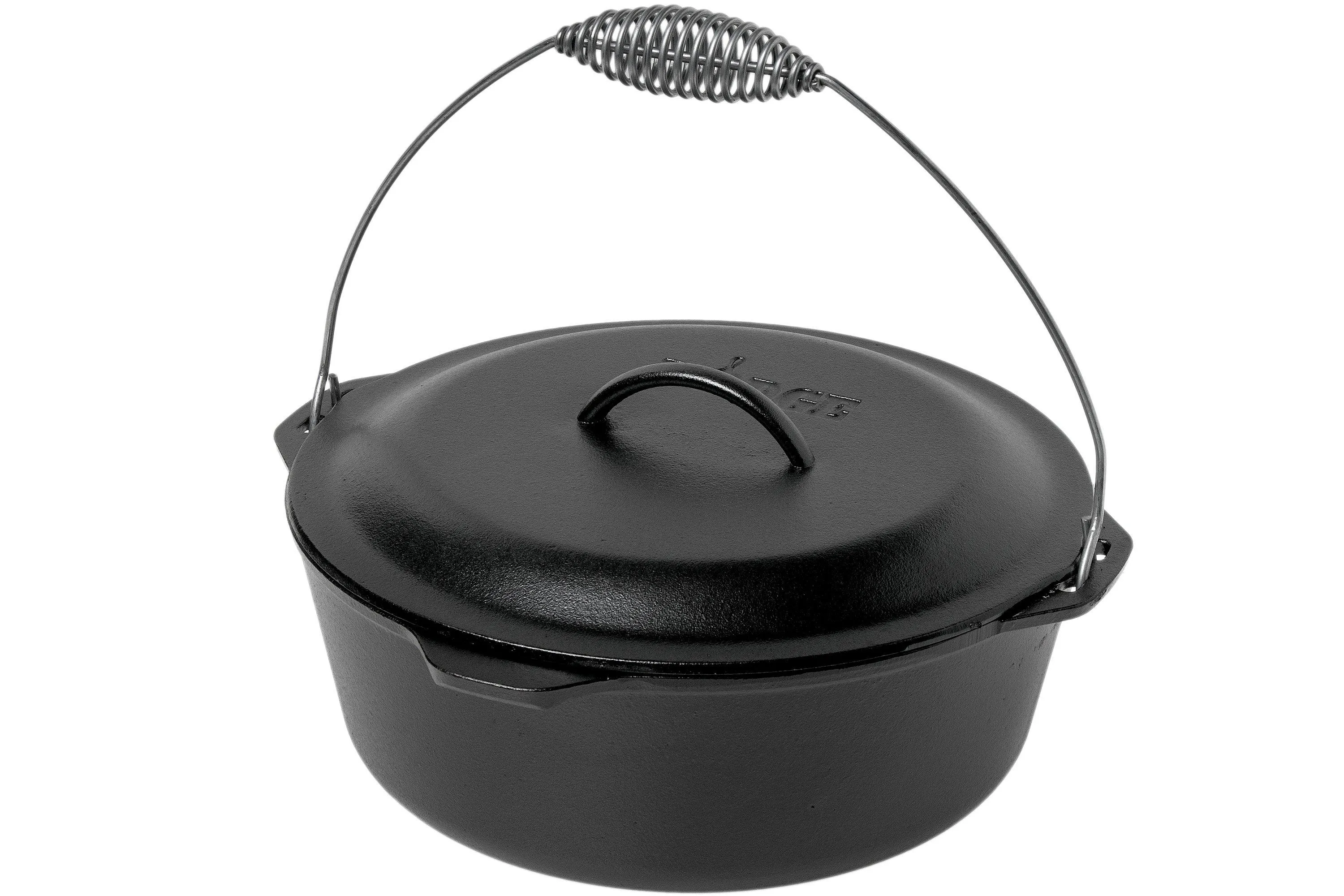 Lodge Dutch Oven avec poignée en spirale L12DO3, Volume environ 8,5 L