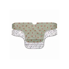 Lot de 2 Bavoirs Manches Longues Lässig Little Forest Renard