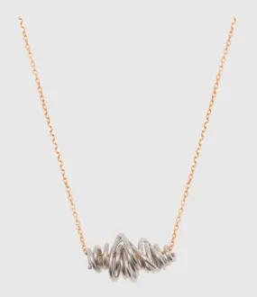LSONGE Partager  Collier Sublime Spirale Argent  