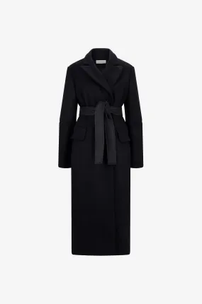 Manteau long épais en laine Julia