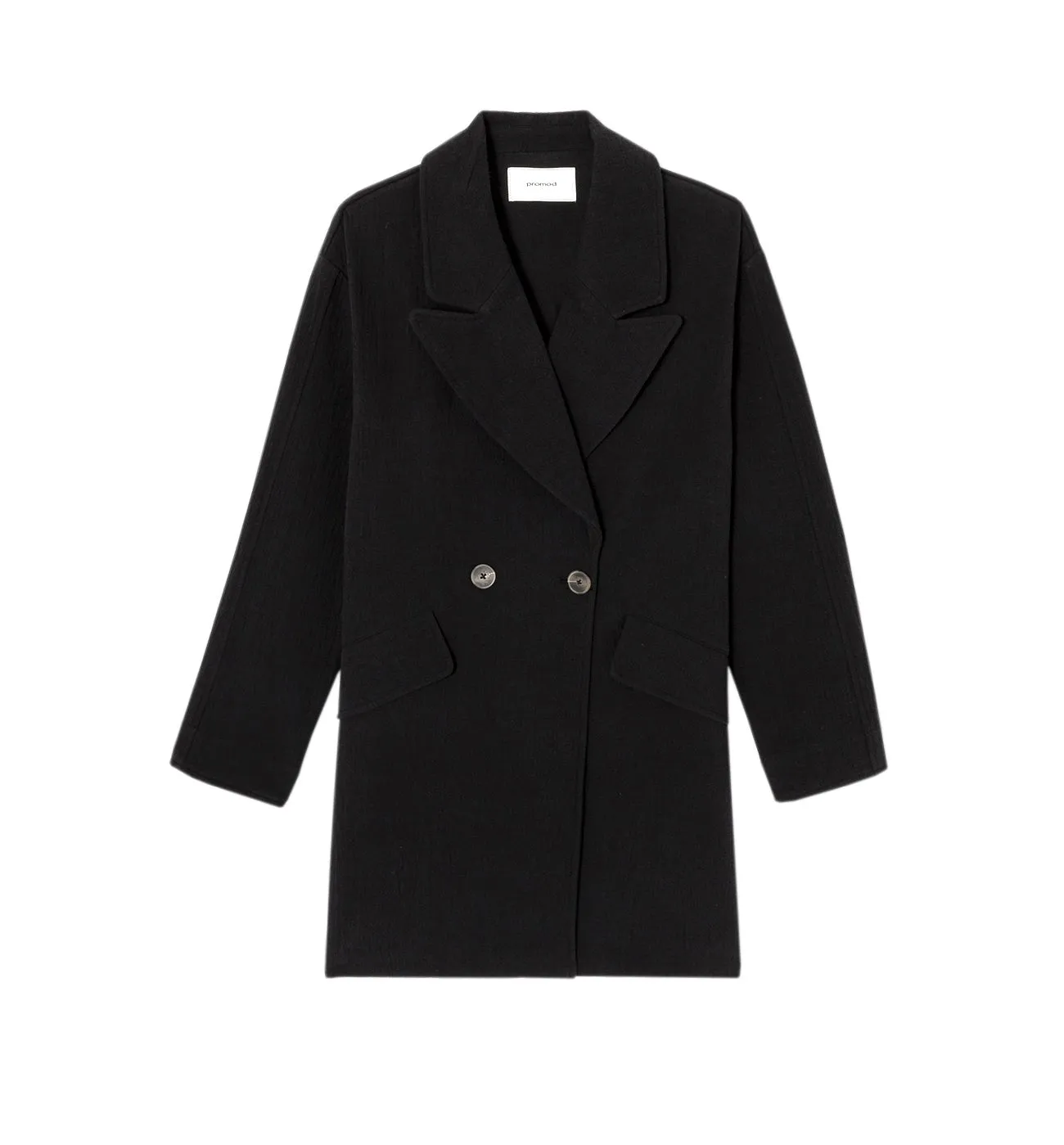 Manteau léger en coton - Noir