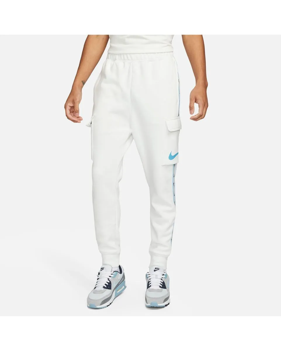 Pantalon de survetement Homme M NSW REPEAT SW FLC CARGO PANT Blanc
