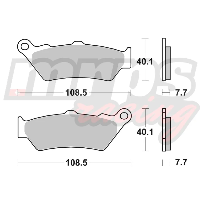 Plaquettes de frein Brembo 07BB03.LA (avant)