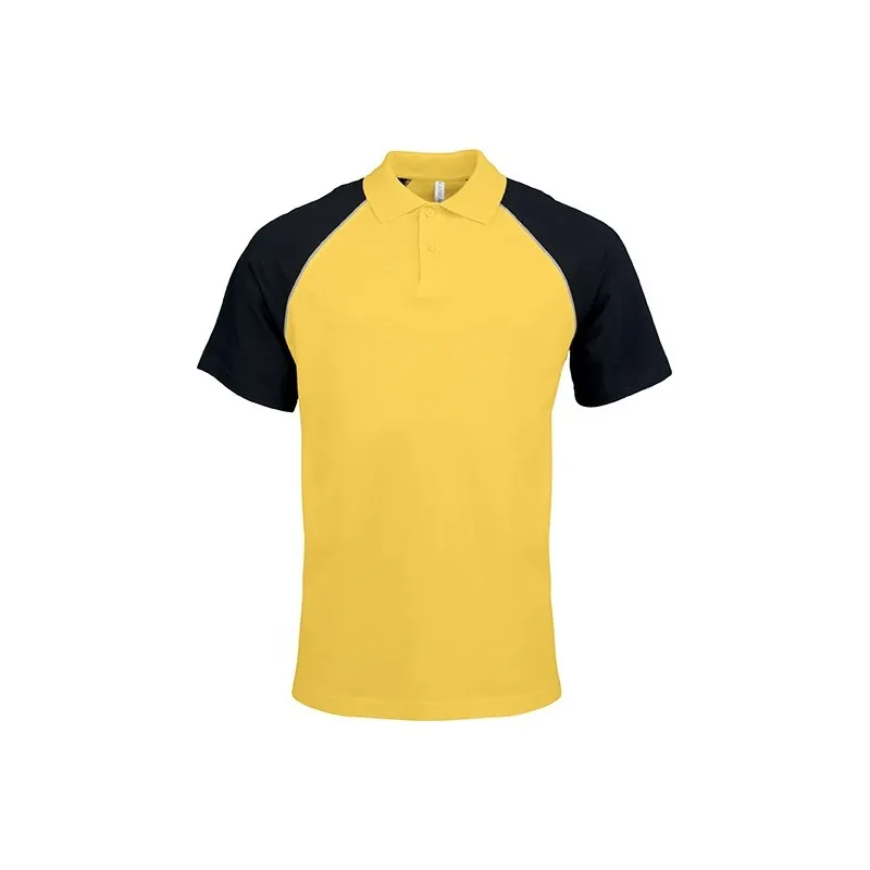 Polo Baseball Manches Courtes bicolore