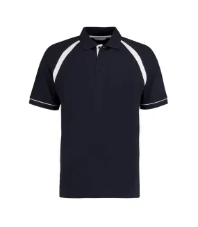 Polo oak hill homme bleu marine / blanc Kustom Kit