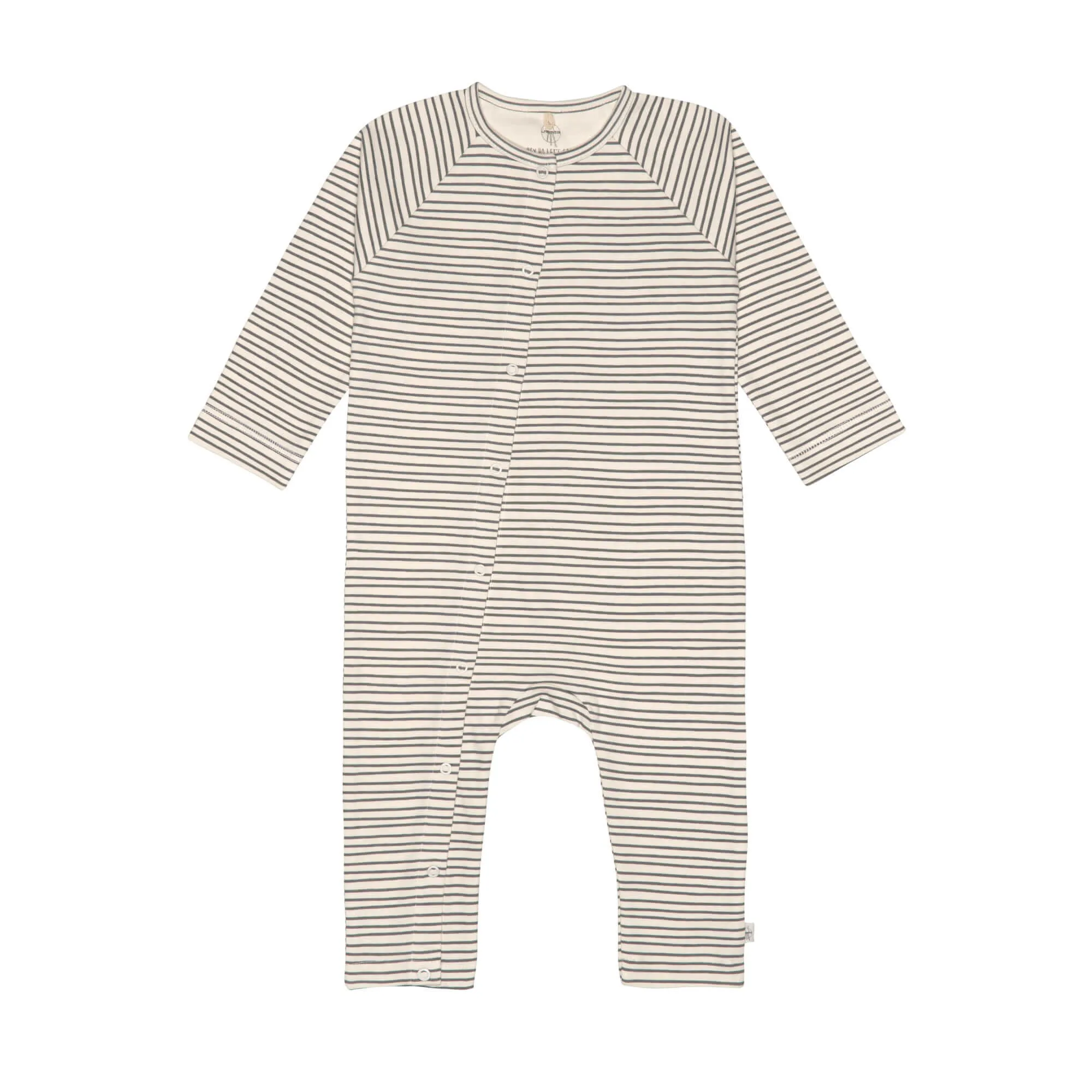 Pyjama Bébé - Coton Bio, Rayé Gris Anthracite | Lässig