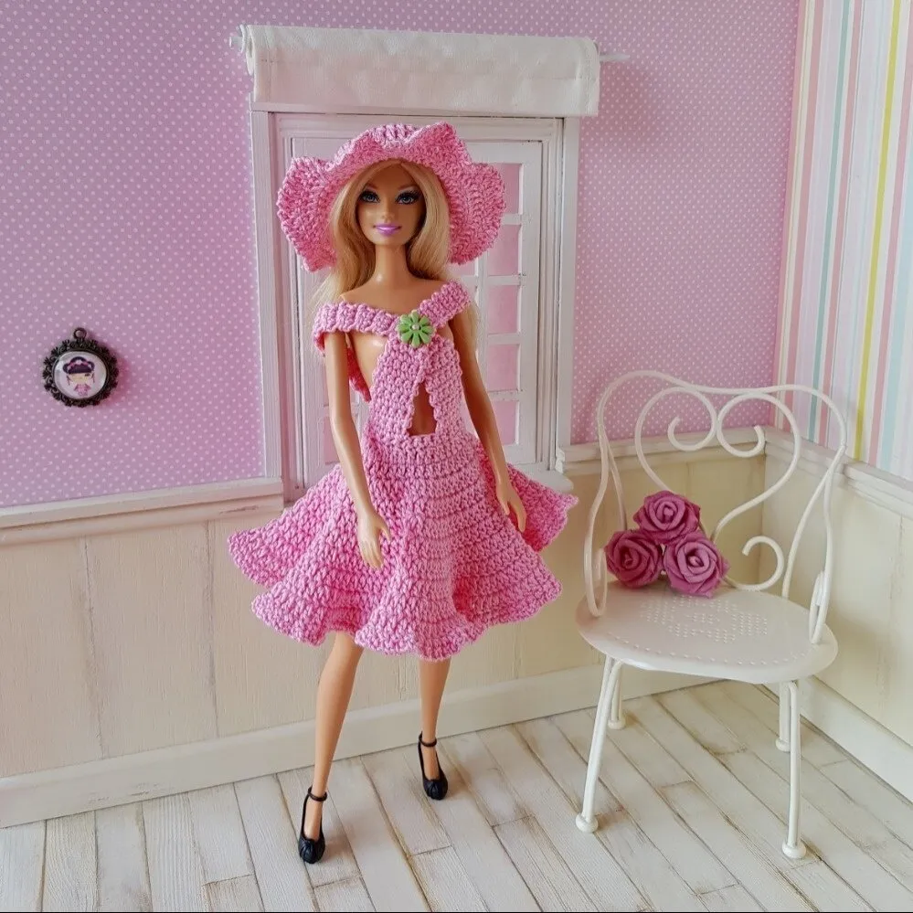 "Oléanie" patron crochet poupée Barbie